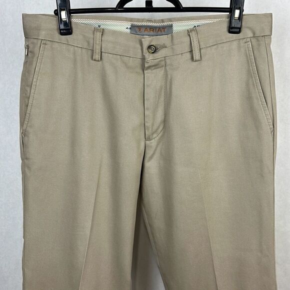 Ariat Mens Performance Khaki Pants Chinos Sz 33x32 (L0547) - Picture 2 of 8
